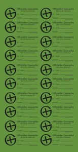 20 x pegatinas de latas geocaching latas de película nota del buscador pegatinas pegatinas petling - Imagen 1 de 2