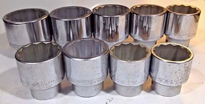 SK Tools, 9Pc.,  3/4 Drive set, 1-9/16 to 2-1/4 , Chrome Impact, Made in USA! - Picture 1 of 1