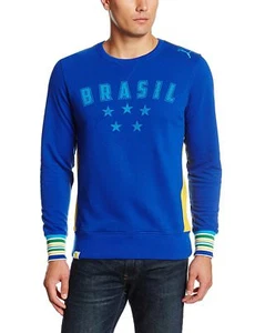 NEW PUMA Brazil Sweatshirt XXL Mens Long Sleeve Sweater Futbol Team Size Sz 2XL - Picture 1 of 2