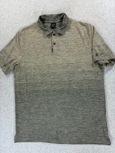 Oakley Performance Short Sleeve Golf Polo Shirt (Men's Large) Brown - Picture 1 of 11