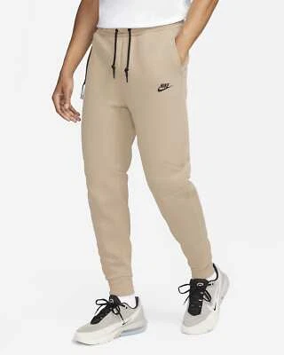 Nike Tech Fleece Joggers Pants Cuffed Khaki Beige FB8002-247 Men's 2XL - Image 1 of 4