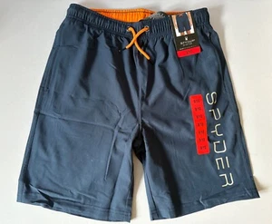 Spyder Boys Swim Board Shorts Navy / Stripe Size 9 / 10 Years NEW - Picture 1 of 9