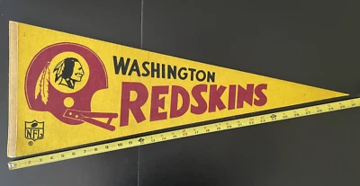 Washington Redskins Commanders NFL 1970s Vintage Pennant 30.5” excellent - Image 1 of 4