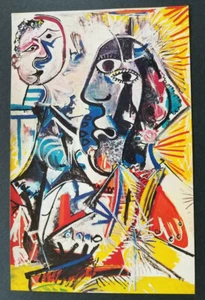 Pablo Picasso "Large Heads"  Mounted Offset Color Lithograph  1972 Platesigned - Picture 1 of 5