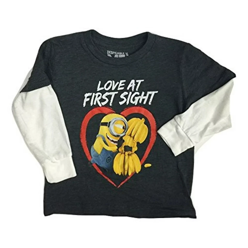 Camiseta Despicable Me Minions Love at First Sight Infantil 12M Foto 1 de 1