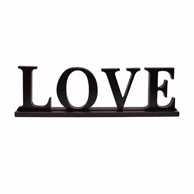 Love Sign for Home Decor Wooden Love Block Letters Rustic Tabletop Words Decor  - Image 1 of 4