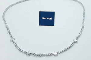 Collana GIROCOLLO donna in Argento 925 tennis girogola STELLE zirconi bianchi - Foto 1 di 9