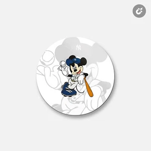 Imán decorativo redondo de 4"" x 4"" de Nueva York Yankees MLB - Imagen 1 de 2