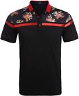 COOFANDY Mens Short Sleeve Polo Shirts Contrast Color Double Layer Collar Polo T