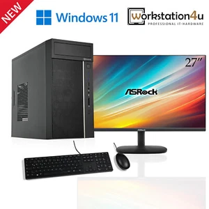 Business PC Komplett Set - 27" IPS 100Hz Monitor, Intel Core i7 10700 UHD Grafik - Bild 1 von 8