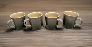 NEW Set of 4 Le Creuset Flint Gray Ombré 12oz Stoneware Coffee Mugs (Sec Choix) - Picture 1 of 15