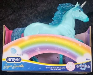 Breyer Paddock Pals Sugar Sparkle Scented Teal Unicorn 2024 - Picture 1 of 3