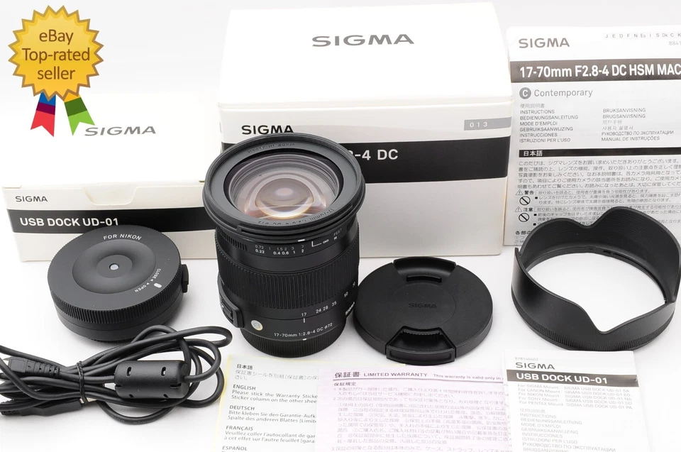 [ TOP Mint ] SIGMA 17-70mm f/2.8-4 DC Macro OS HSM Contemporary For Nikon JAPAN - Image 1 of 4