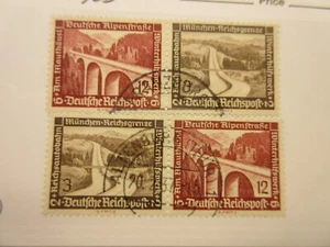 GERMANY Zusammendrucke Michel W115, W117 USED Lot-10 Cat €7 - Picture 1 of 1