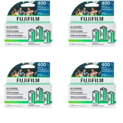 12 Rolls Fujifilm 400 Color Negative (3 Pack) 35mm Film, 36 Exposure - Image 1 of 4