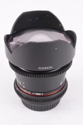 Rokinon 14mm f/3.1 ED AS IF UMC II Fish Eye Prime Lens For Canon READ #T-J8067 - Image 1 of 4