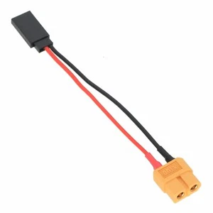 XT60 Female to JR Futaba Female Adapter 20awg 10cm Wire for RC Model Airplane - Picture 1 of 2