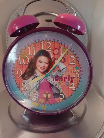 iCarly Jumbo Twin Bell Alarm Clock 12" Tall Cover
