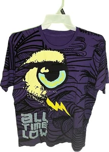 All Time Low Band Y2K Shirt Full Shirt Design Double Sided Size 23.5x29 - Picture 1 of 3