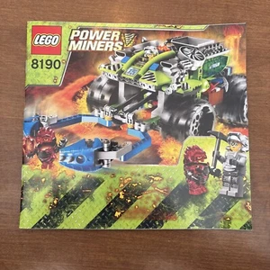 Lego Power Miners 8190 Claw Catcher Instruction Manual Booklet Only 2010 - Picture 1 of 4