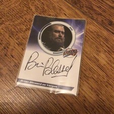 BLAKES 7 TRADING CARD BRIAN BLESSED VARGAS S1BB SIGNED AUTOGRAPH Dr Who