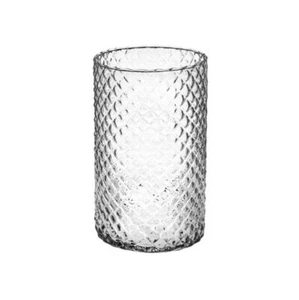 L' Rueda que Hace Girar Cilindro Decorativo - Vidrio Texture Diamante H 20 D - Imagen 1 de 1