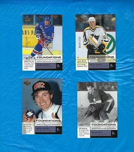 2002-03 UD FOUNDATIONS SHORT PRINT LOT 4 WAYNE GRETZKY GORDIE HOWE LEMIEU #/1250 - Bild 1 von 1