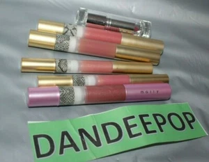 6 Mally Lipstick Lip Gloss Mauve Raspberry Rose Delish Pertois Pink Makeup - Picture 1 of 3