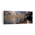 Wandbilder 120x50cm Leinwandbild Kroatien Yacht Segeln Segelboot Bilder