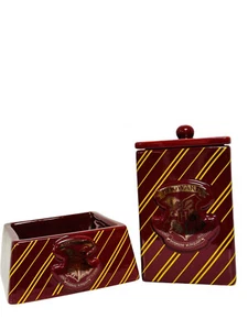 Harry Potter Haustier Schale Glas & Schale Gryffindor Haus Haustier Weihnachten Geschenkset - Bild 1 von 4