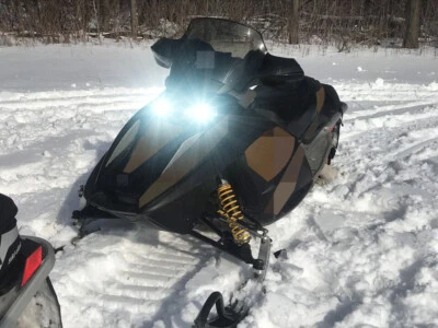 For Ski Doo REV LED Headlight Kit Plug & Play 2003-2009 - Image 1 of 3