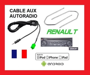 Cable Auxiliar MP3 Autoradio + Llave Extractora Renault Scenic Espace Twingo - Imagen 1 de 1