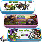 PLANTS VS ZOMBIES Personalised Pencil Case Tin Name Gift School Stationary Fun