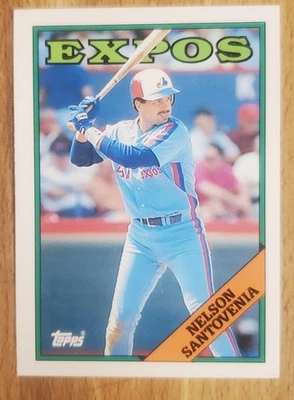 1988 Topps Traded Nelson Santovenia Montreal Expos #102T - Image 1 of 2