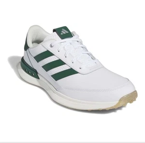Adidas S2G SL Leather 24 Golf Shoe IF0299 Cloud White / Collegiate Green 7.5M - Picture 1 of 10