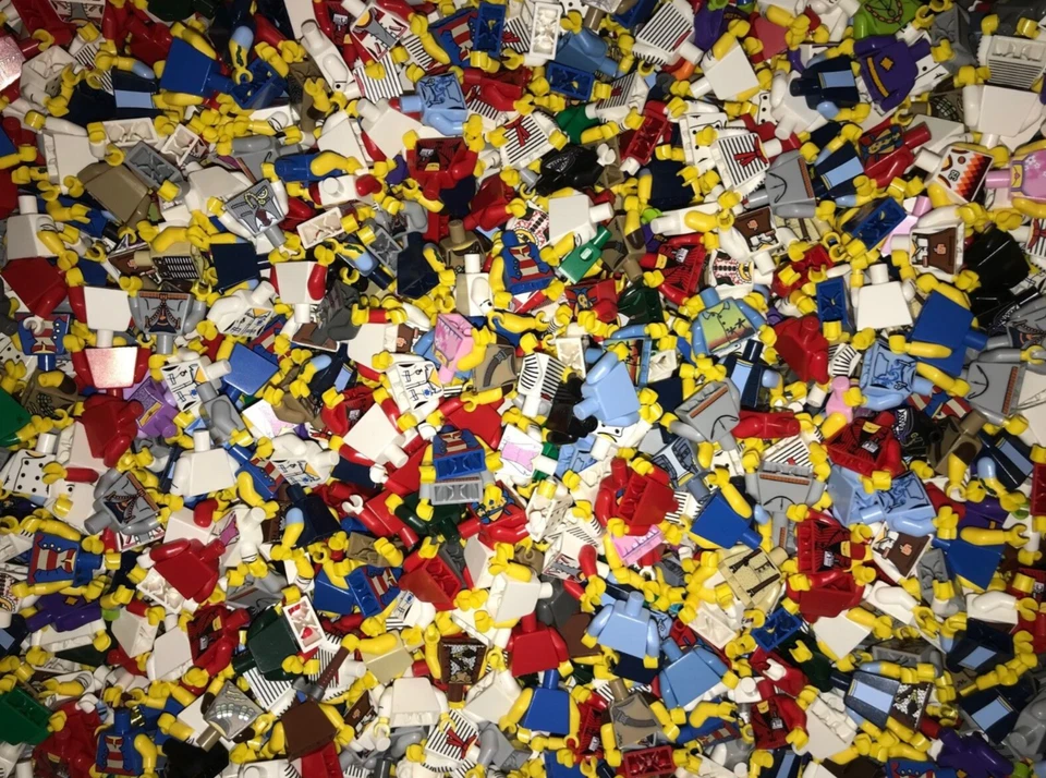 CHEAPEST~ LEGO Bulk Lot Minifigure Parts Torsos Pack of 50 No cracks or damage - Image 1 of 1