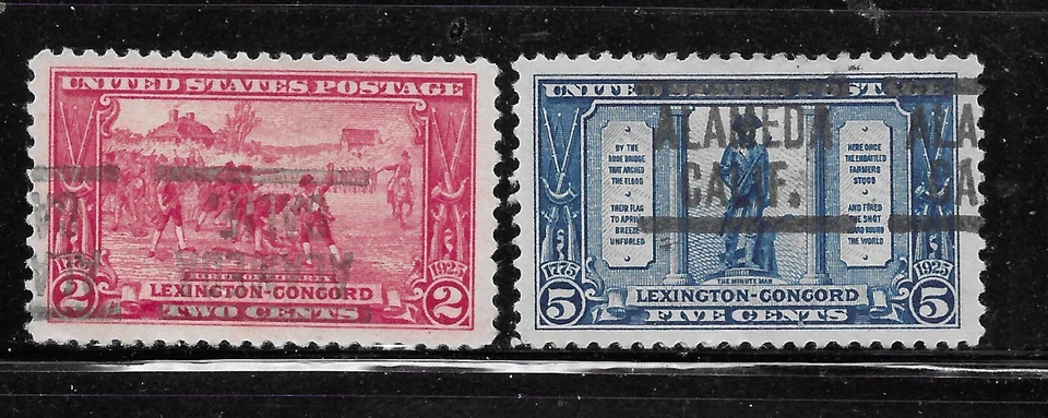 California Precancels - Alameda 549 - 2c & 5c Lexington/ Concord - Image 1 of 1