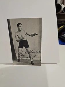 TOMMY LOUGHRAN HANDSIGNIERTE 2 MAL BOXPOSTKARTE "LOOK" SELTEN - Bild 1 von 3