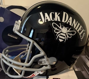 Jack Daniels Old No7 Riddell Replica Full Size Black Football Helmet Bar ManCave - Picture 1 of 15