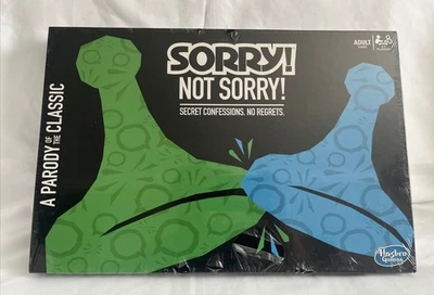 Hasbro Sorry Not Sorry Adult Board Game Sorry! Not Sorry! Sealed - NEW - Image 1 of 3