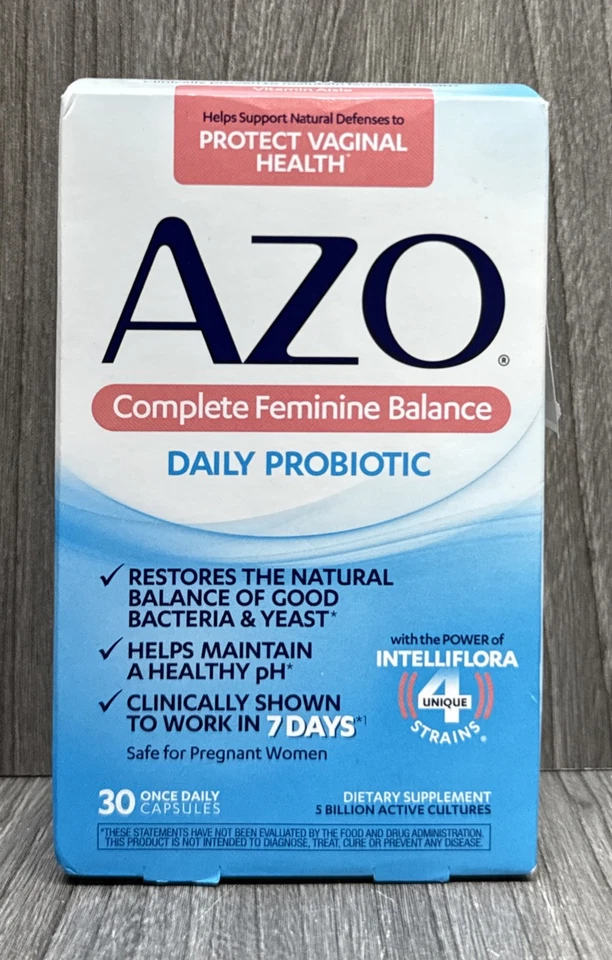 Probiótico diario Azo Complete Femenino Balance 30 cápsulas CADUCIDAD: 03/2026 Foto 1 de 1
