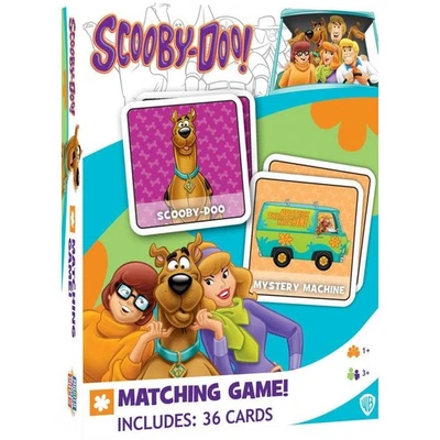 Scooby-Doo Memory-Matching 36 Card Mystery Inc. Game Master Pieces Foto 1 de 3