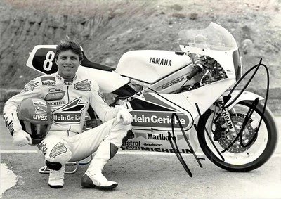 Martin Wimmer Autogrammkarte 1988 Yamaha Motorrad Rennfahrer Vintage Foto - Bild 1 von 2