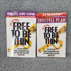 The All-New Free to Be Thin Book HC and Free To Be Thin Lifestyle Plan Lot of 2 - Picture 1 of 13