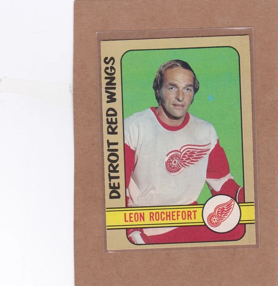 1972-73 O PEE CHEE HOCKEY LEON ROCHEFORT #204 RED WINGS EX+ *A29716 - Image 1 of 1