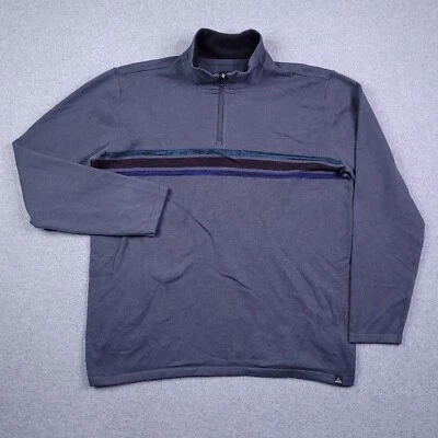 Prana Quarter Zip Seater XL Wool Blend Pullover Gray Outdoors Mens - Image 1 of 4