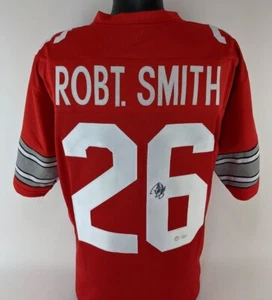 ROBERT SMITH signed rot individuelles Trikot handsigniert Ohio State Buckeyes (JSA COA) - Bild 1 von 6