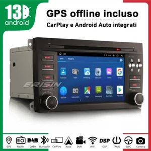 8 Core Android 14 CarPlay Autoradio Bluetooth WiFi GPS DVD per Porsche Cayenne - Foto 1 di 18