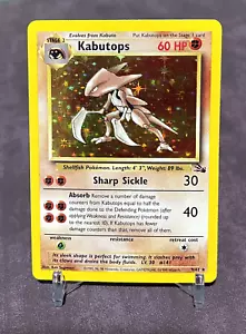 Kabutops (9/62) Holo Unlimited Fossil Set Pokemon Card Excellent+ - Bild 1 von 5