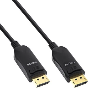 InLine® DisplayPort 2.1 AOC Kabel, UHBR, schwarz, 40m - Bild 1 von 3